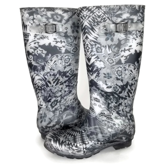 kamik floral rain boots
